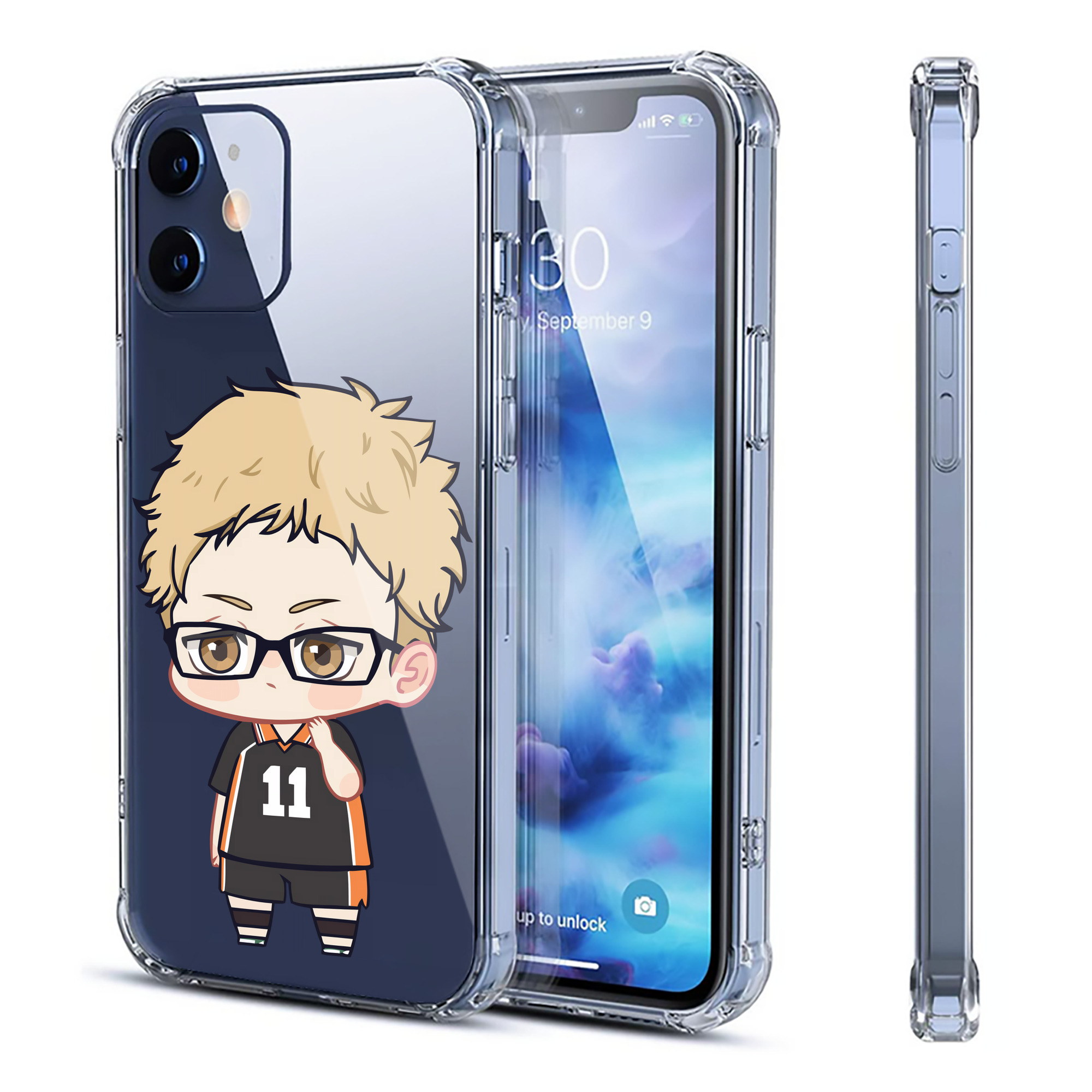 （画像用） ハイキュー!! Haikyu!! 【iPhone 12シリーズ対応】透明スマホケース（クリアソフトケース）
